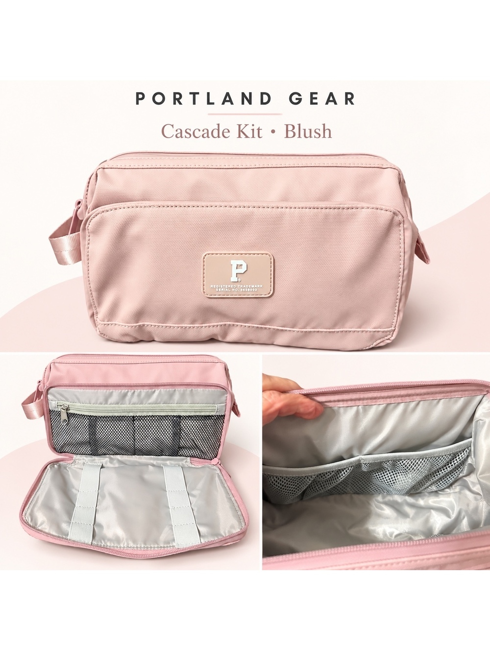 Portland Gear Cascade Kit Travel Organizer - Blush Pink